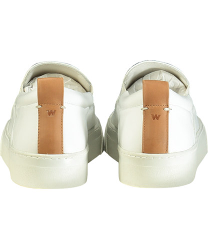 Whistles White Leather Kinsley Slip On Trainers UK 6 EU 39 👠