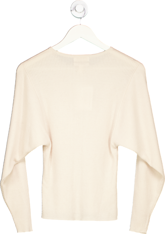 H&M Cream Wool Cashmere Blend Jumper UK S