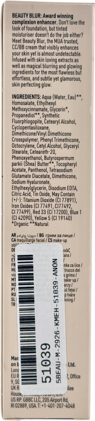 Vita Liberata Beauty Blur Face  Bb/cc Cream Dark 30ml
