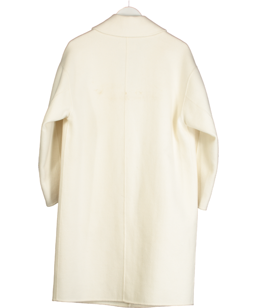 The White Company Cream White Label Ivory Double Faced Coat UK M