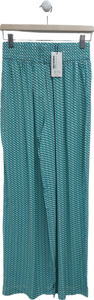 Jets Green Asceno Wide Leg Trousers UK S