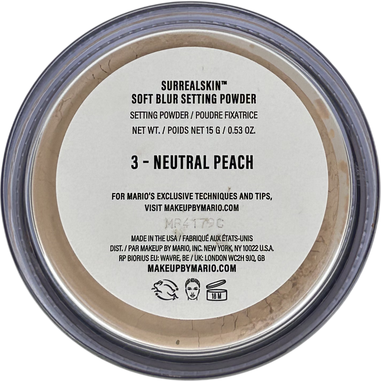 By mario Surrealskin Soft Blur Setting Powder 15g