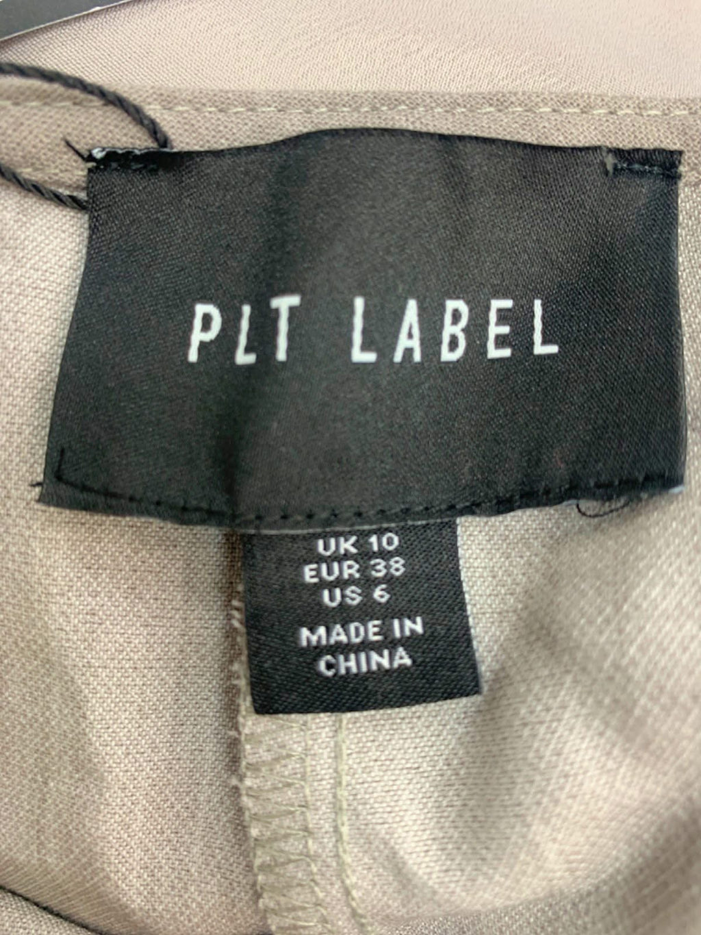 PLT Label Light Grey Tailored Waistcoat Belt Detail Jumpsuit UK 10