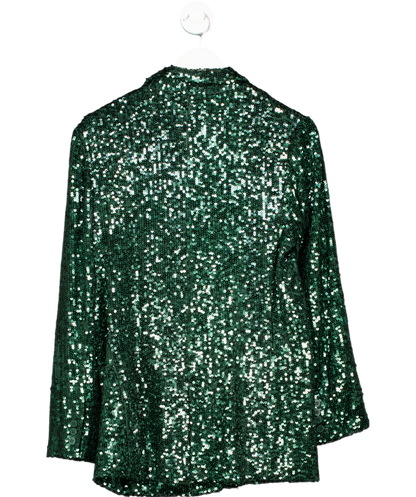 Whistles Green Sequin Single Breasted Blazer UK 12