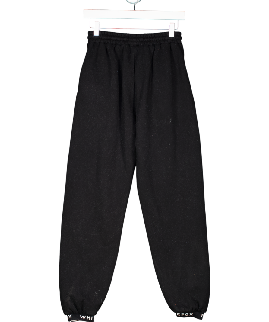 White Fox Leisure Edition Sweatpants Black UK XS