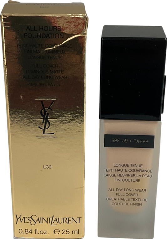 YSL All Hours Foundation Lo2 25ml