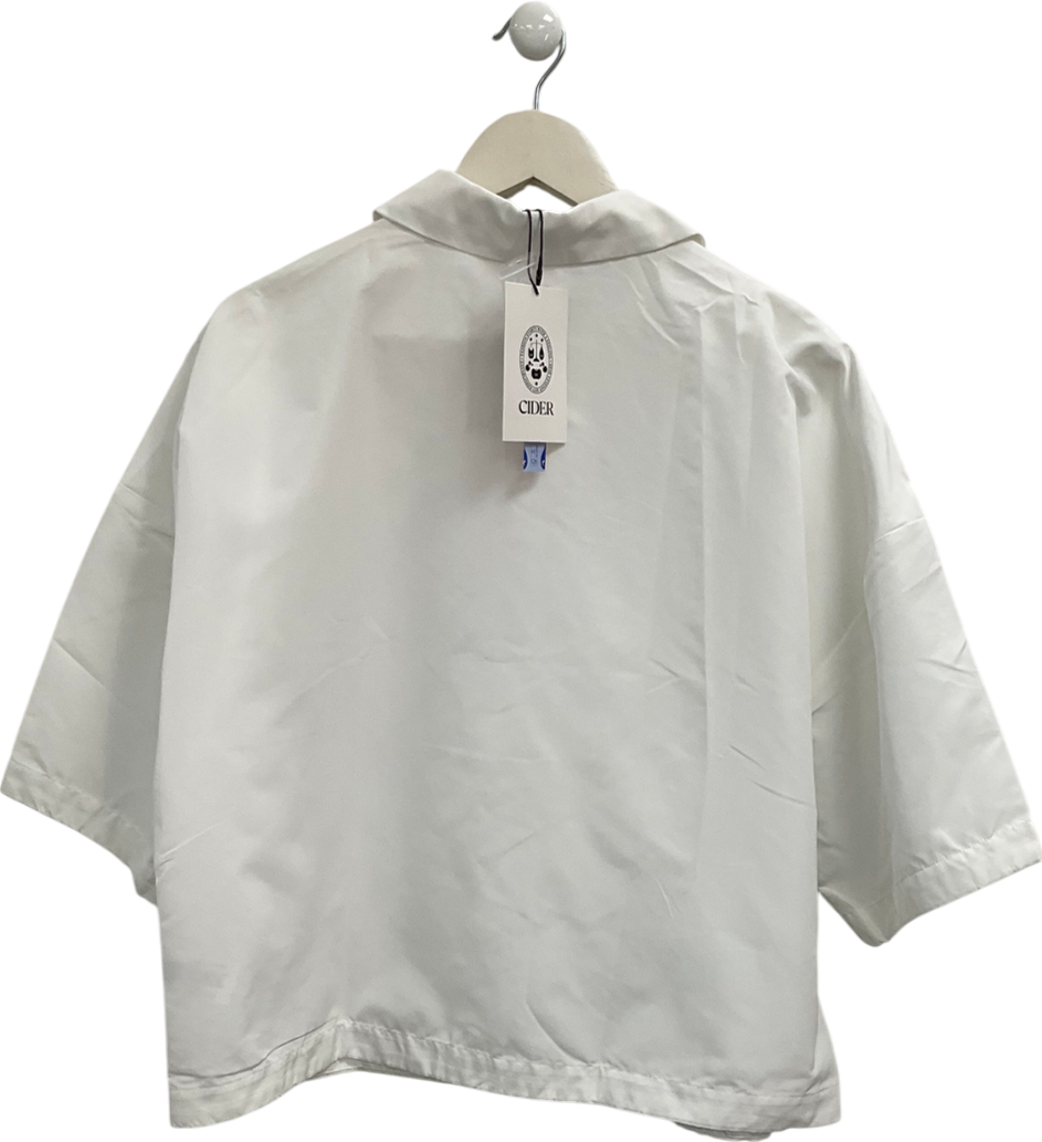 Cider White Shell Short Sleeve Shirt UK S