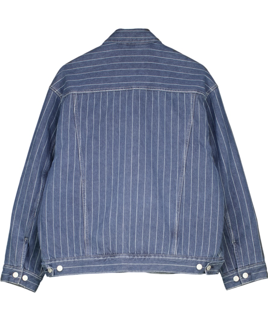 Carhartt WIP Blue Wip Stripe Orlean Jacket UK L