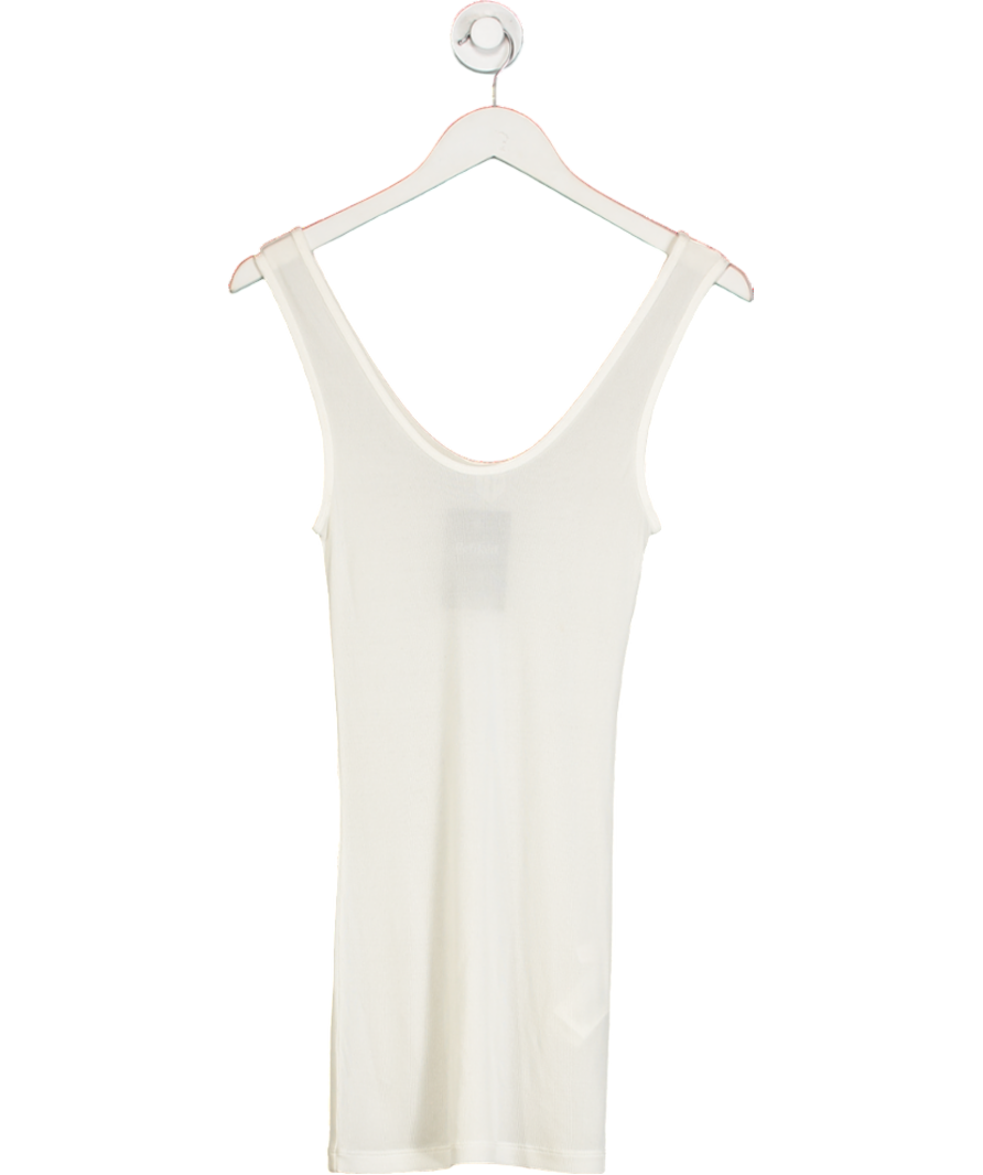 ARKET Cream Rib Silk Top UK S