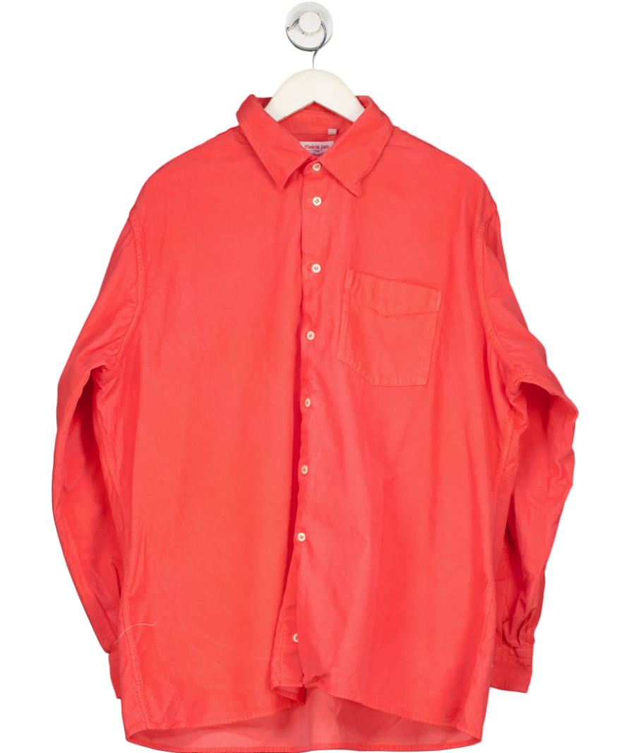 The Andover Shop Pink Button Down Chord Shirt - 17.5" Neck UK L/XL