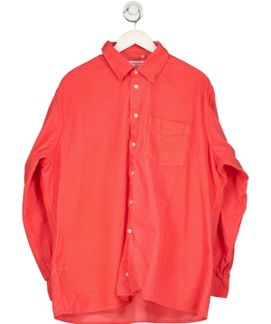 The Andover Shop Pink Button Down Chord Shirt - 17.5" Neck UK L/XL