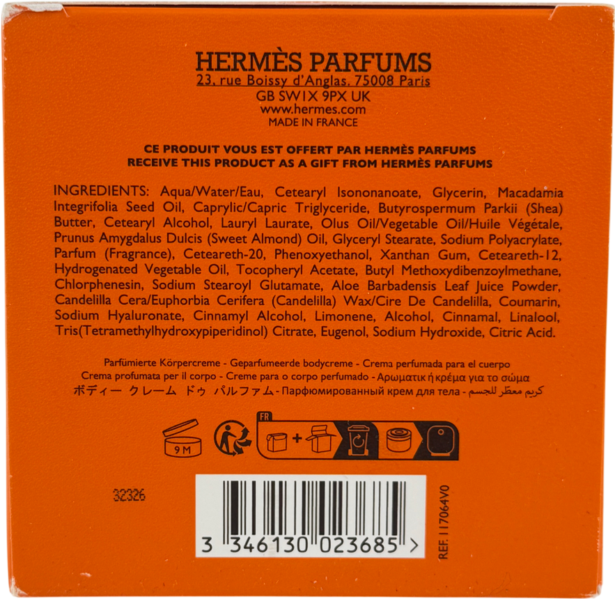 Hermès Ambre Narguilé Perfumed Body Cream 200ml