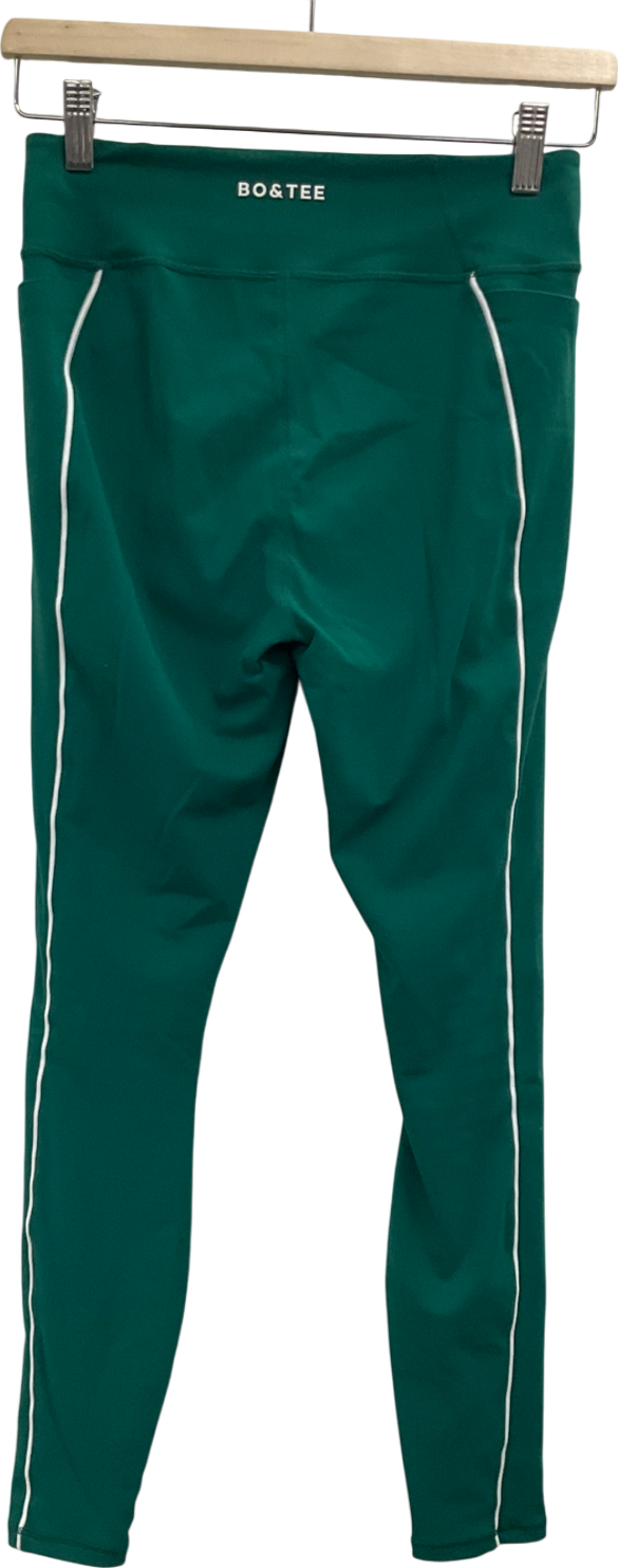 Bo + Tee Soft Active Leggings In Varsity Green UK M