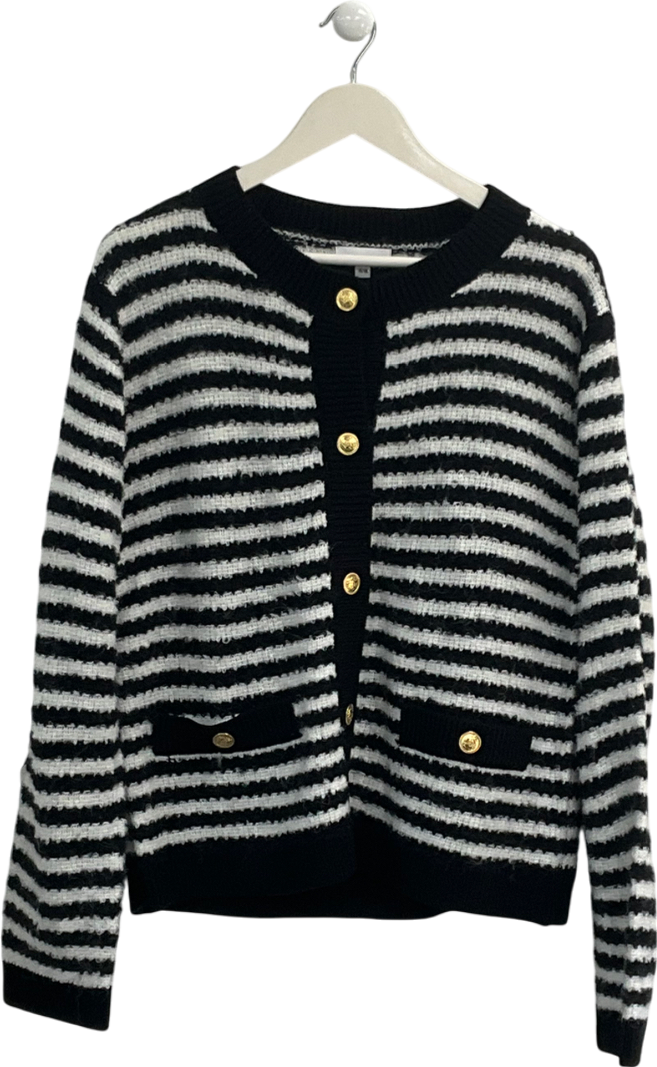 SimplyBe Black Stripe Cardigan UK 16