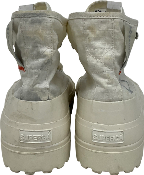 Cream Superga Womens 2481 Alpina Ripstop Boots UK 5.5 EU 39.5