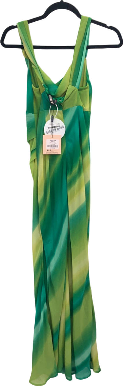 Girl In Mind Green Tie-Dye Sleeveless Dress UK 8