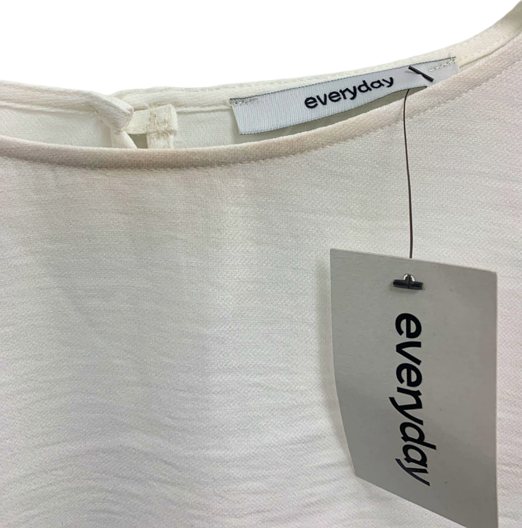 Everyday White Textured Blouse UK 20
