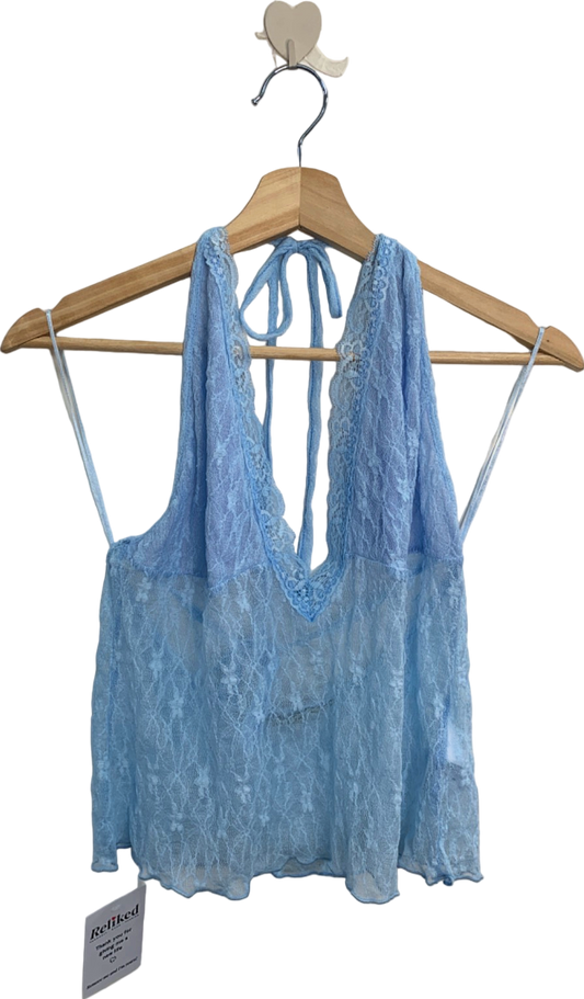 Urban Outfitters Blue Lace Bralette XL