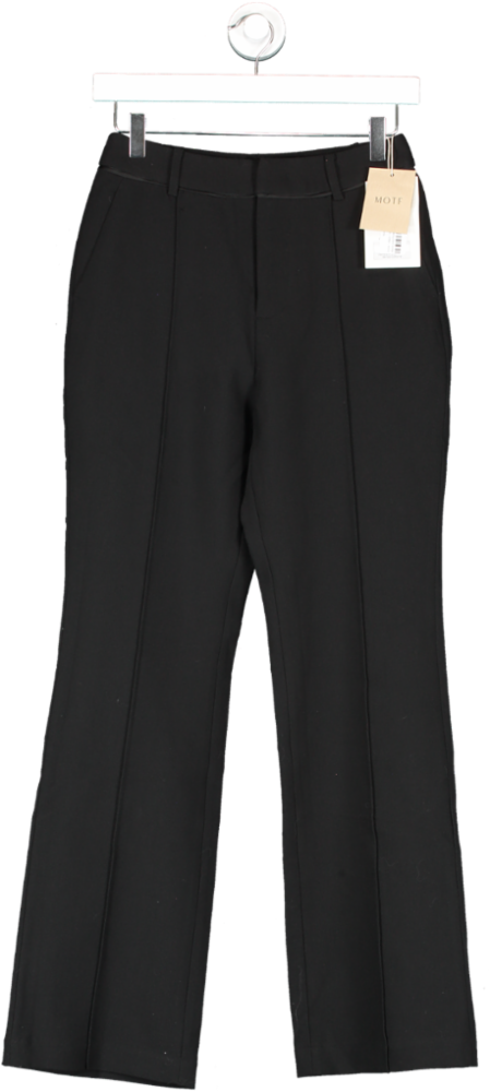 SHEIN Black Woven Seam Trouser UK XS