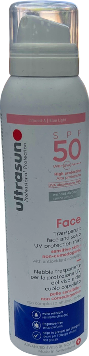 Ultrasun Transparent Face and Scalp UV Protective Mist SPF 50 150 ml