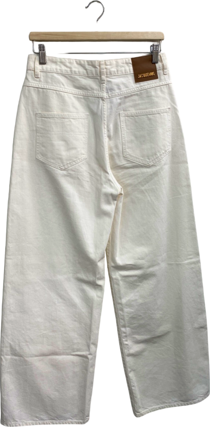 Jacquemus White Le Coup De Soleil Wide Leg Jeans W26