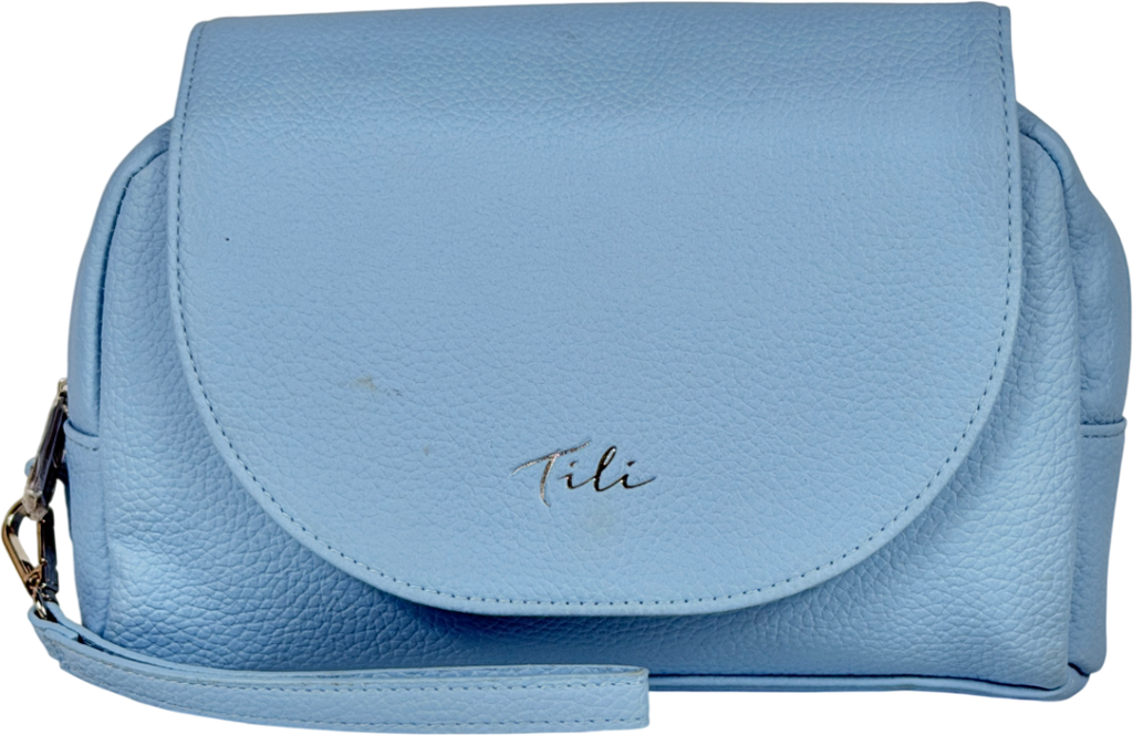 Tili Blue Wrap Around Cosmetic Bag One Size