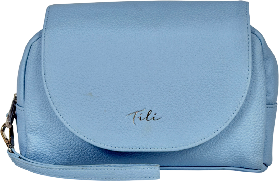 Tili Blue Wrap Around Cosmetic Bag One Size