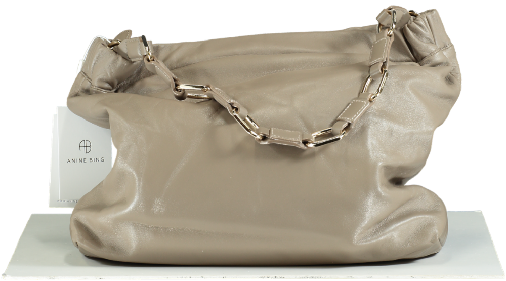 Anine Bing Taupe Chain Strap Shoulder Bag