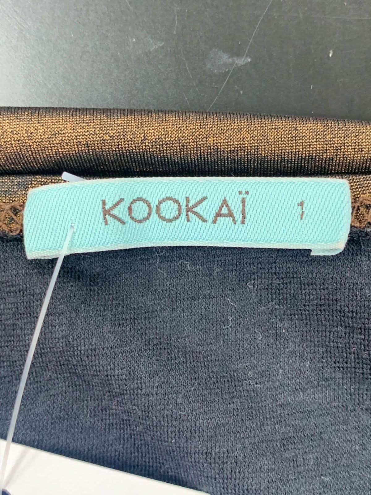 Kookai Brown Draped Skirt Size 1