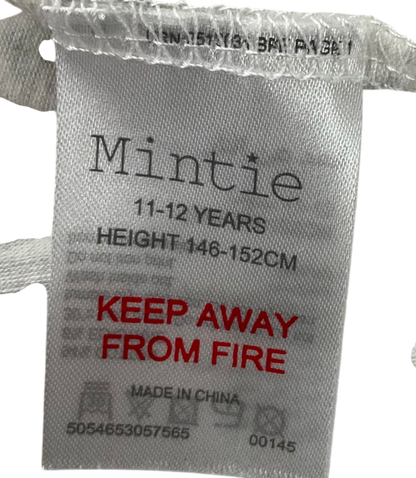 Mintie by Mint Velvet Grey Lightning Bolt T-shirt 12 Years