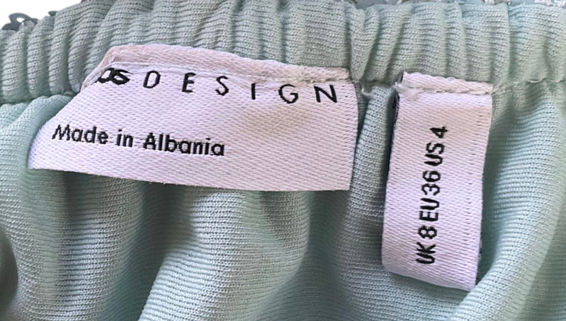 ASOS Sequin Twist Maxi Beach Skirt Co Ord In Soft Blue & Twist Bandeau Top UK 8