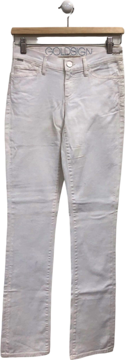 Goldsign White Straight High rise Jeans UK S