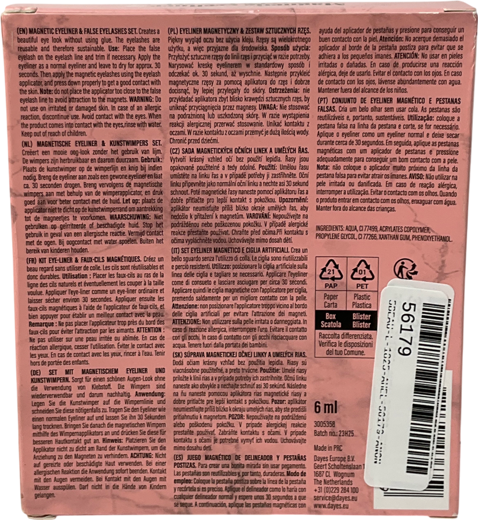 bonjolie Magnetic Eyeliner Eyelashes Set 6ml