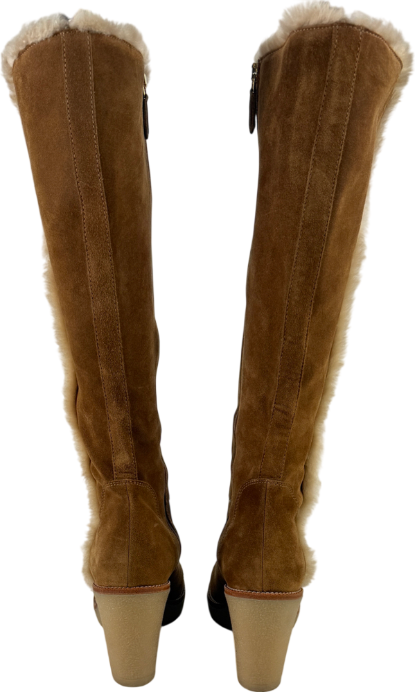 L.K.Bennett Brown Margie Knee Boots UK 7 EU 40 👠