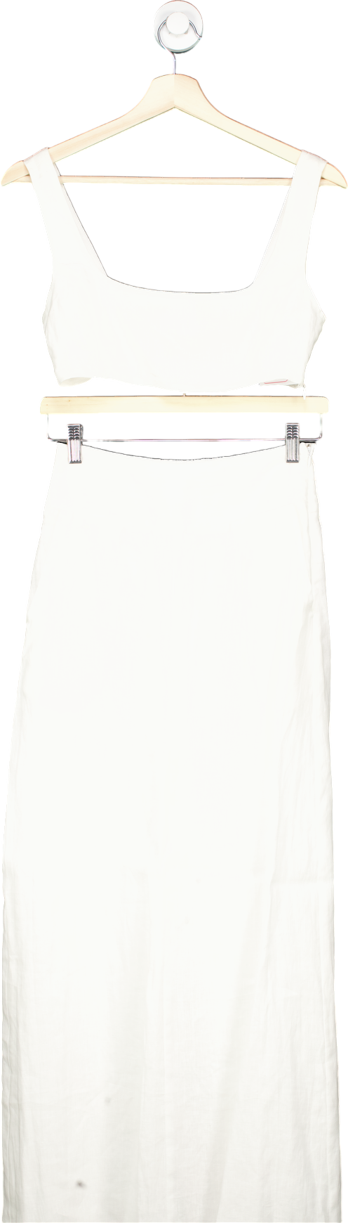 Second Summer White Linen Wide Leg Co-Ord UK XS