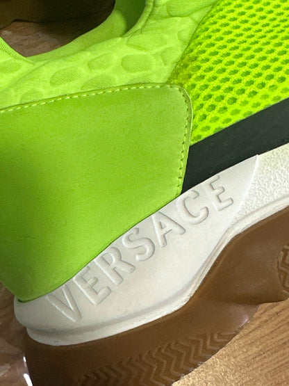 Versace Green Chunky Sole Trainers UK 9