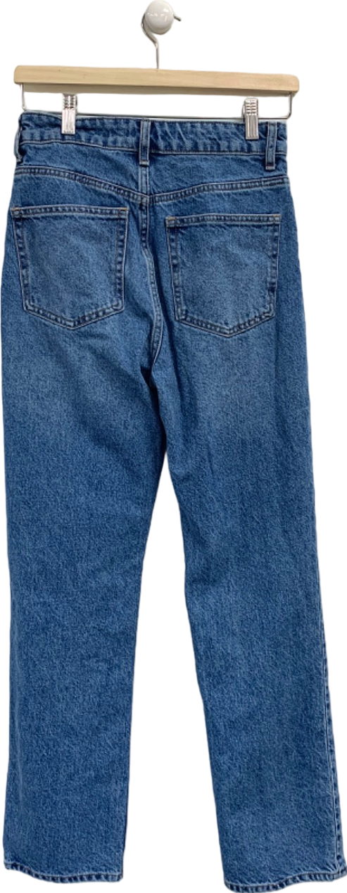 H&M Blue High-Waisted Skinny Jeans UK 8