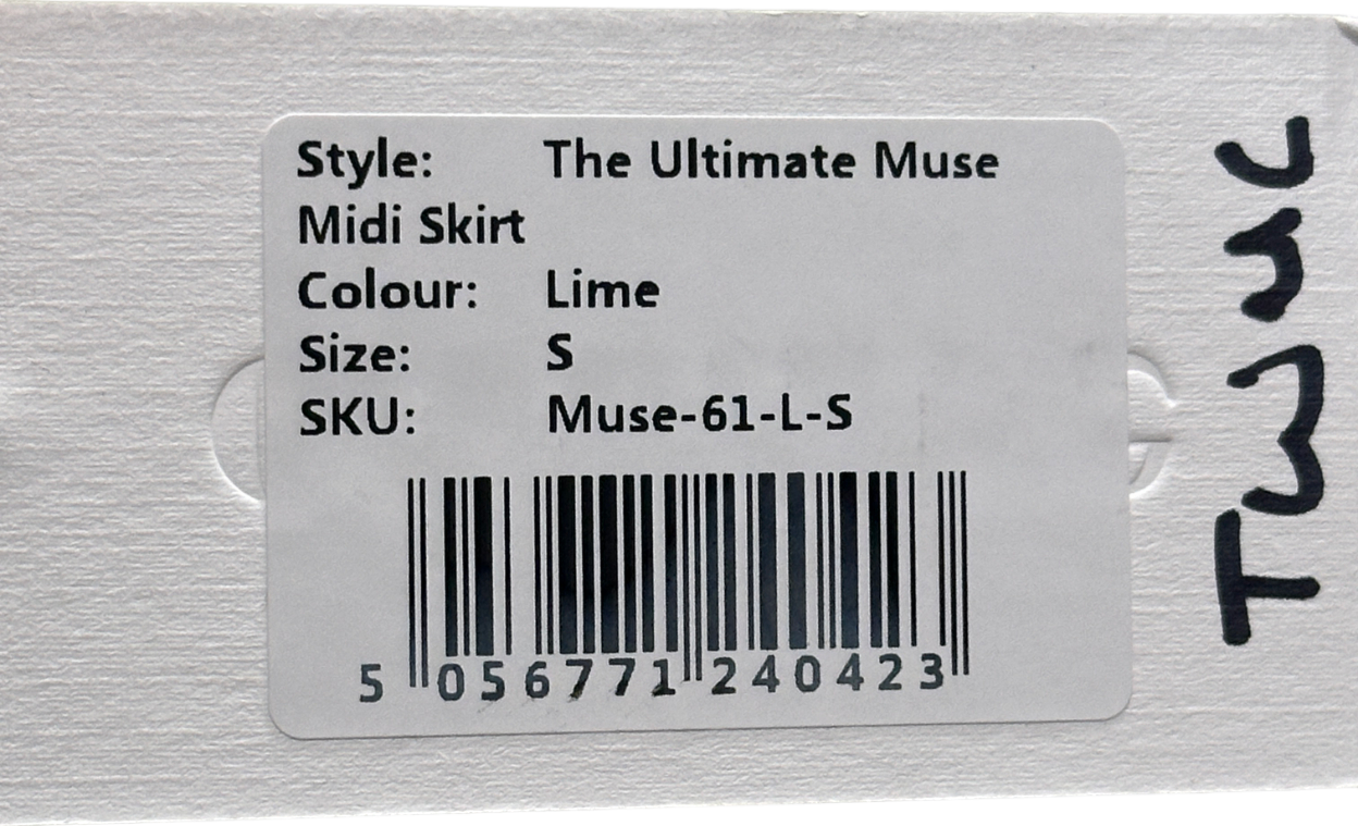 OddMuse Lime The Ultimate Muse Midi Skirt S