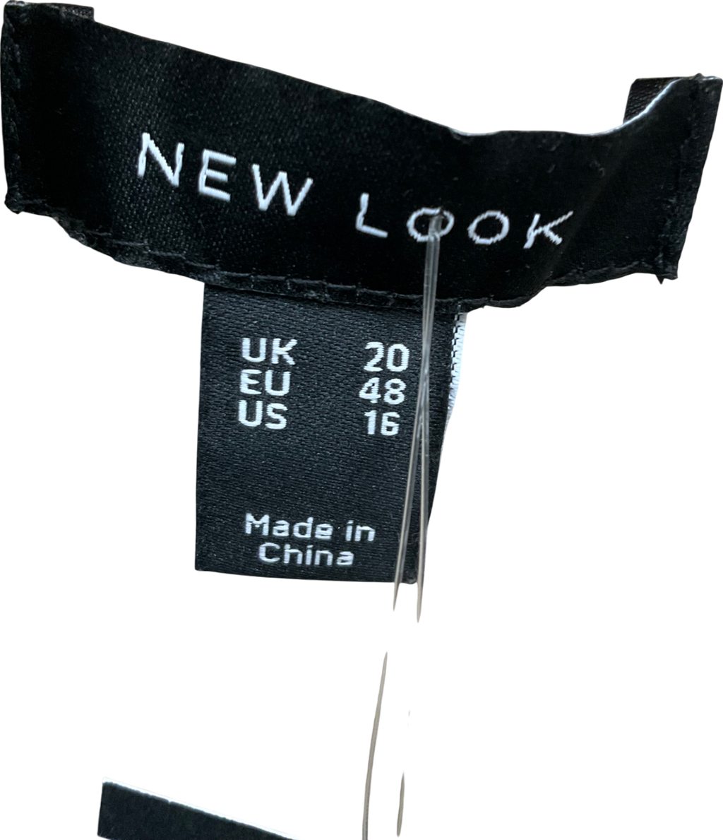 New Look Cream Faux Fur Coat UK 20