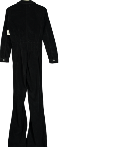 We The Free Black Jayde Cord Flare Jumpsuit UK 6