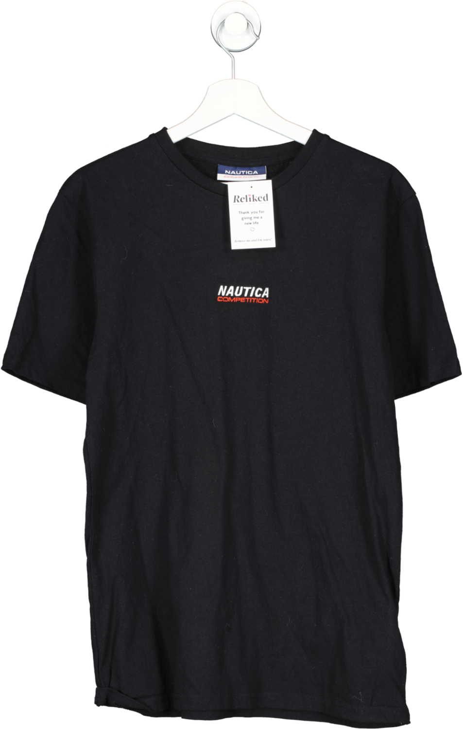 Nautica Competition Black Logo T Shirt UK S