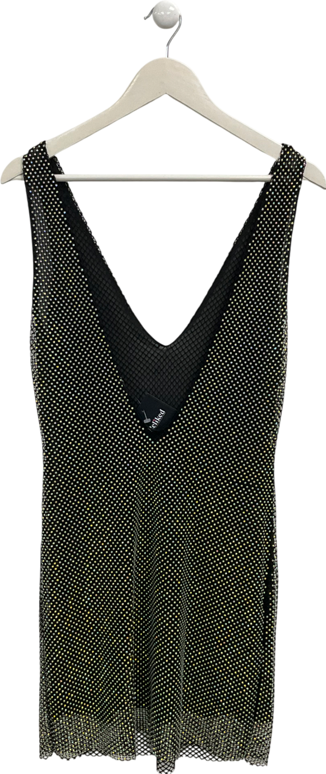 SLA the label Black Gigi Diamante Mini Dress UK M