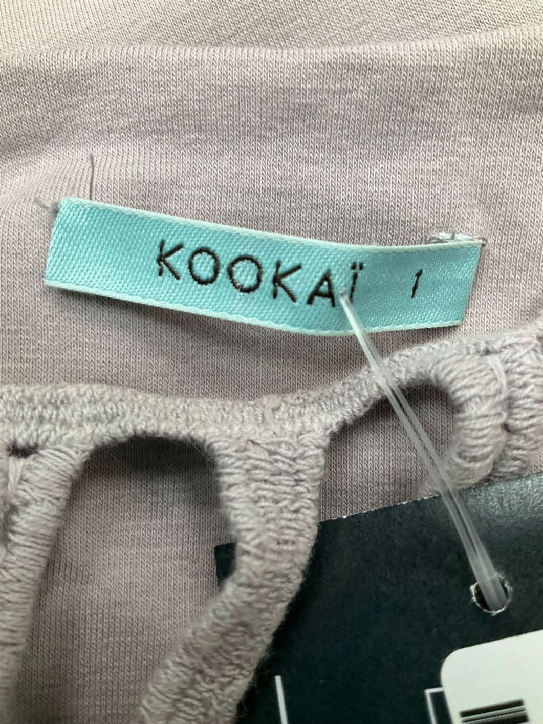 Kookai Grey Cut Out Neckline Vest UK S