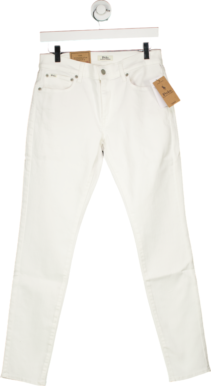 Polo Ralph Lauren White Tompkins Skinny Jeans W28