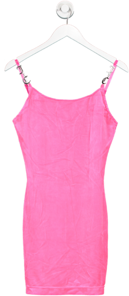 ASOS Pink X Juicy Couture Velour Charm Strap Dress UK M