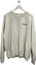 SLA the label Cream Cotton sweatshirt UK L