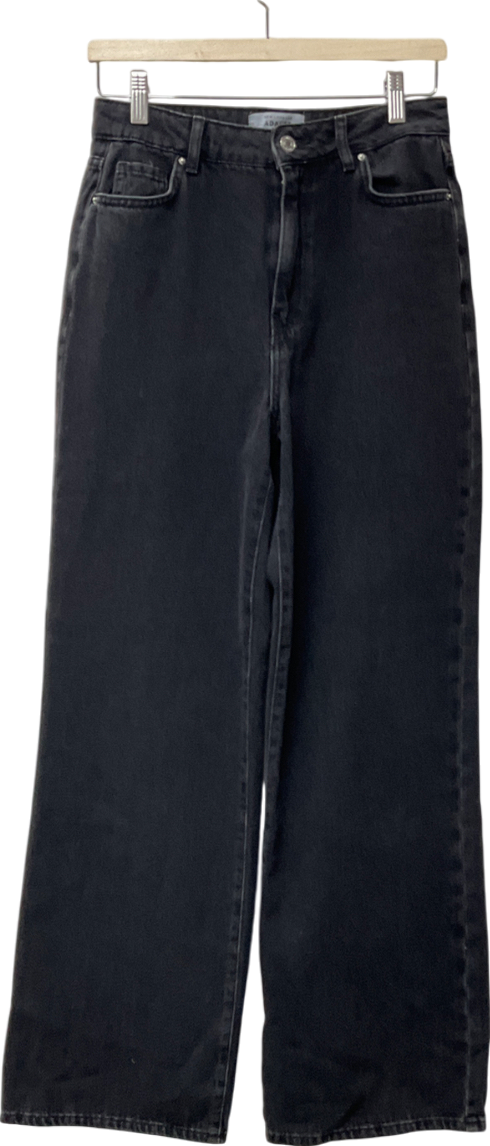 New Look Black Adalae Wide Leg Jeans UK 8