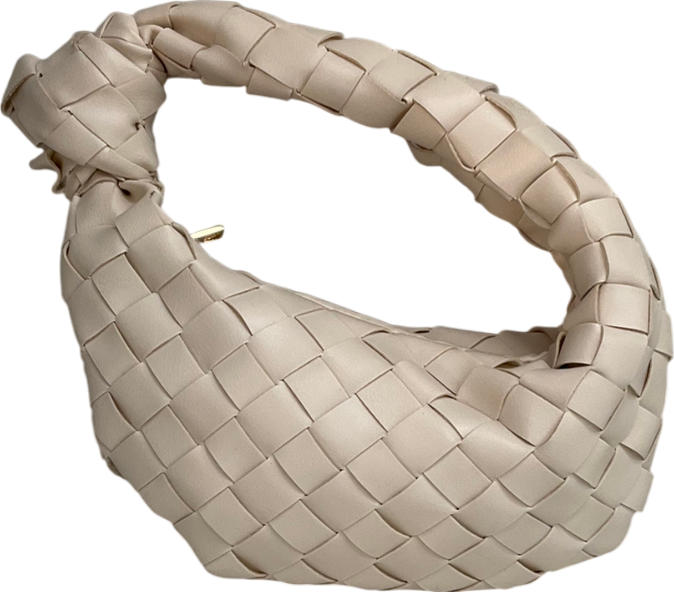 Glamorous Mini Grab Bag In Cream Woven