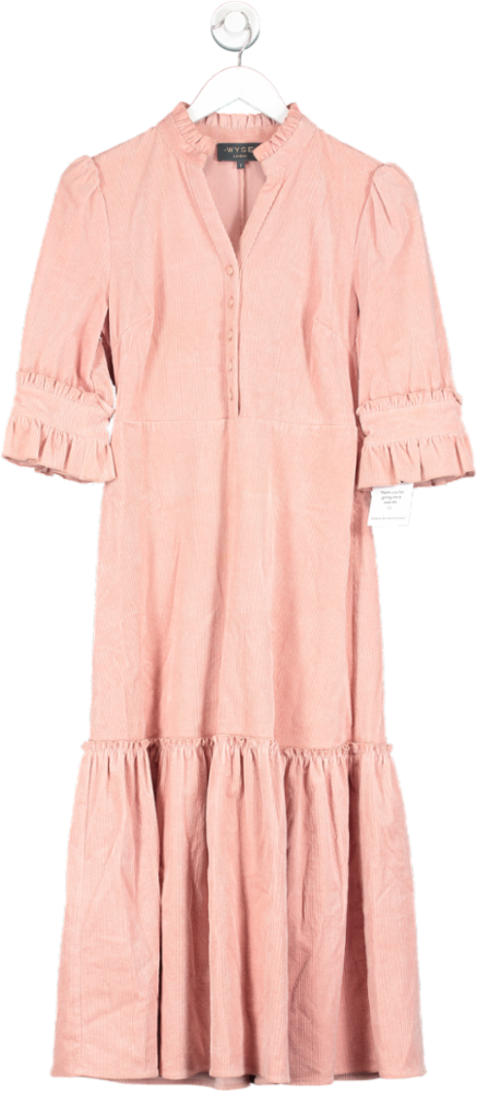 Wyse London Pink Isobel Chord Dress UK 8