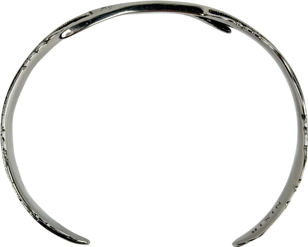 NIXIR LONDON Metallic Leaf Design Bangle One Size